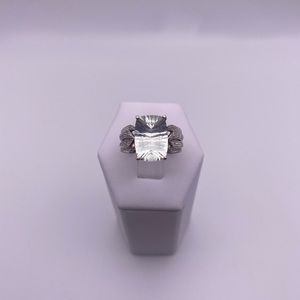 10k yellow & white gold light blue topaz & diamonds ring